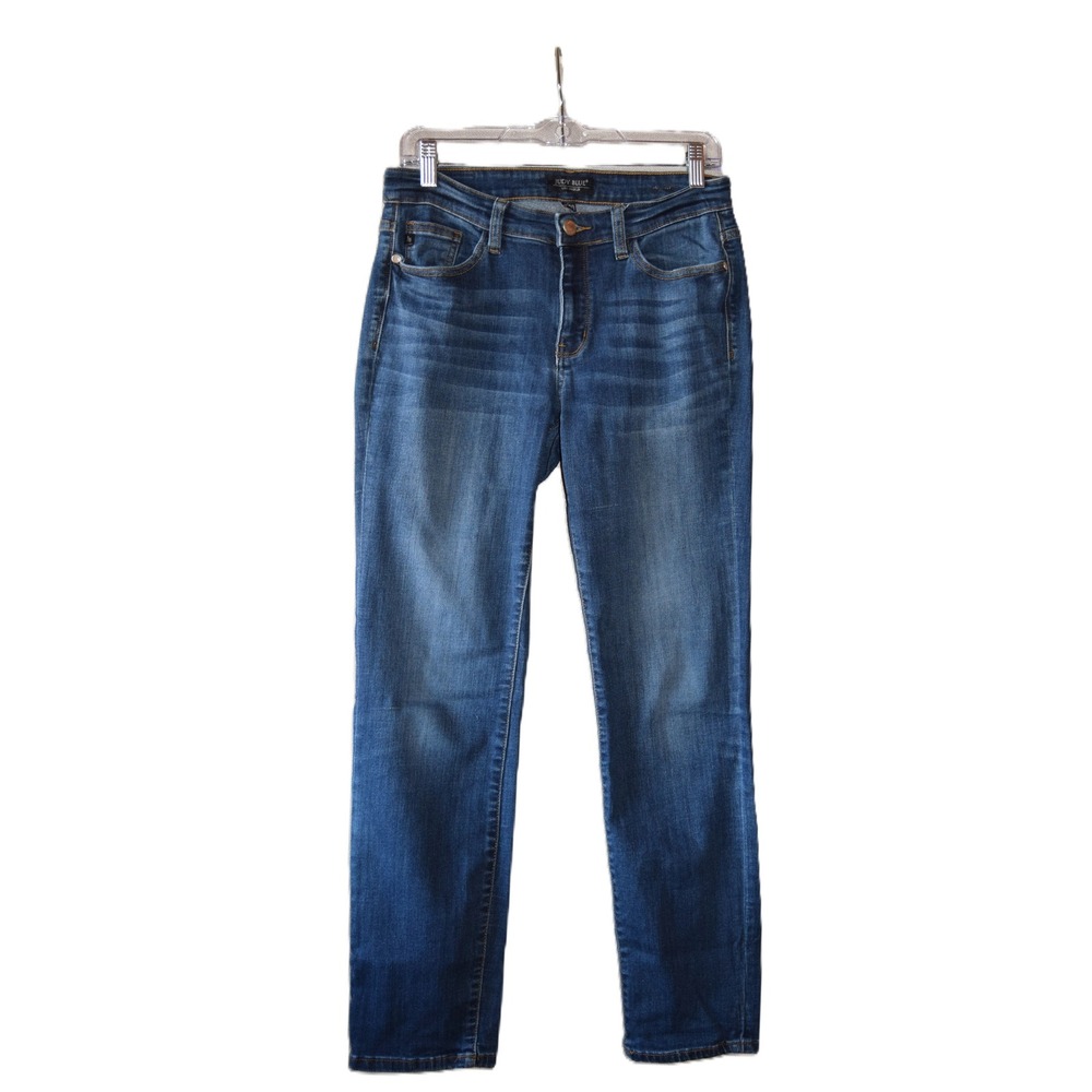 Judy Blue Straight Leg Jeans Womens 11/30 Blue Excellent Medium Wash Stretch